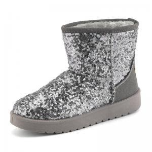 Shiny Sequinned Flat Short Ugg Boot..