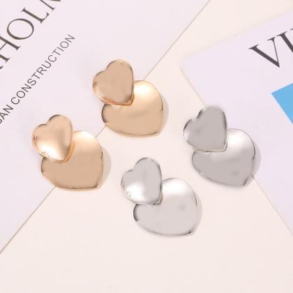 Heart-shaped Earrings for Women Sta..