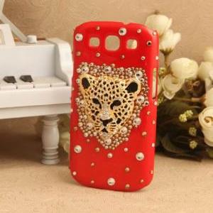 S5Q Bling Crystal Leopard Case Cove..