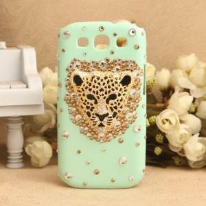 S5Q Bling Crystal Leopard Case Cove..