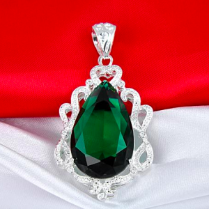 925 silver green gem 2014 popular c..