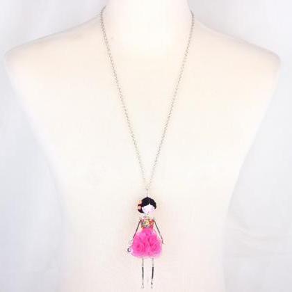  French Paris Doll Necklace Dress F..