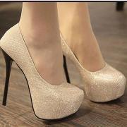 Evening Party Glittering High Platfrom Stiletto Heels 2 colors Women Fahsion Sexy Pumps