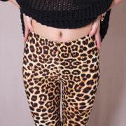 sexy leopard Print Leggings stretchy slim pants women's fashion free shipping ZFY048