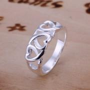 * FREE SHIP * 925 Sterling Silver Ring Fine Fashion Three Kelp Ring Women&Men Gift Silver Jewelry Finger Rings SMTR090