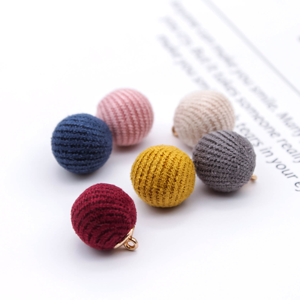 *Free Shipping* Imitation Wool Ball Stuff Goods Eardrop Pendant Charms Earrings Accessories Supplies for Jewelry Finding Diy Material 12pcs 32840453232