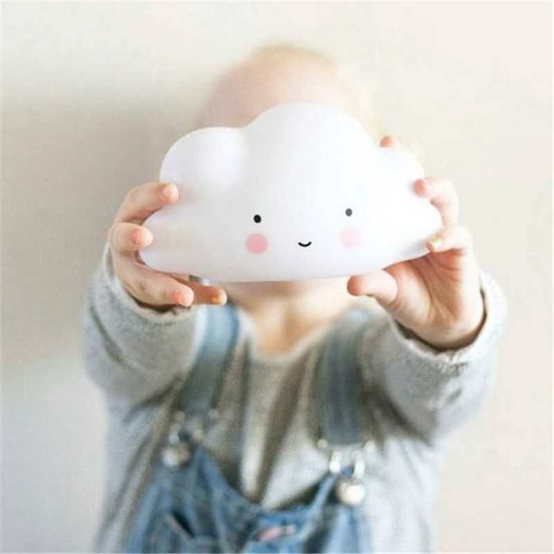 *Free Shipping* Ins Lovely White Clouds Light Children Room Decoration Night Light Plant Lights Free Shipping 32823262918