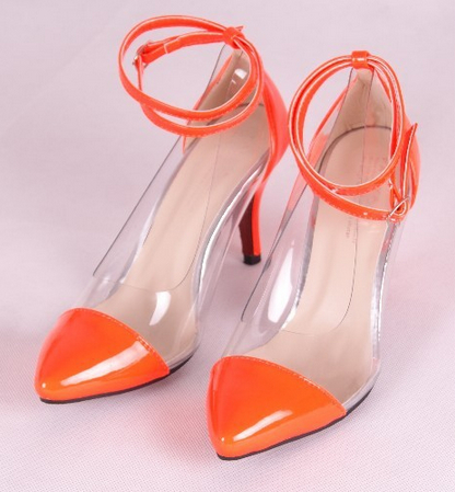 Dress Shoes Transparent Shoes High Heel 2013 High Quality Black Yellow Pink 