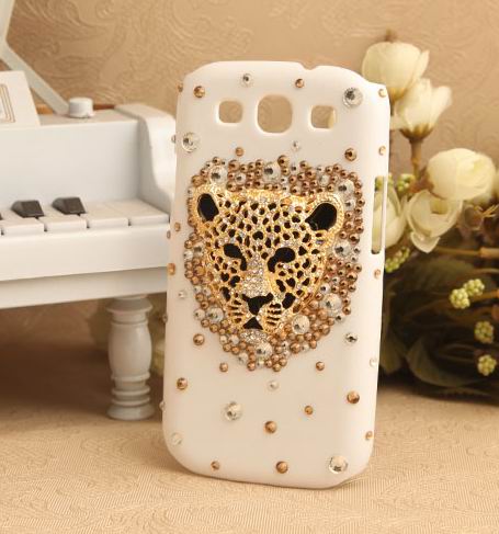 S5Q Bling Crystal Leopard Case Cover Back Skin Protector For Samsung Galaxy S3 I9300 AAACII