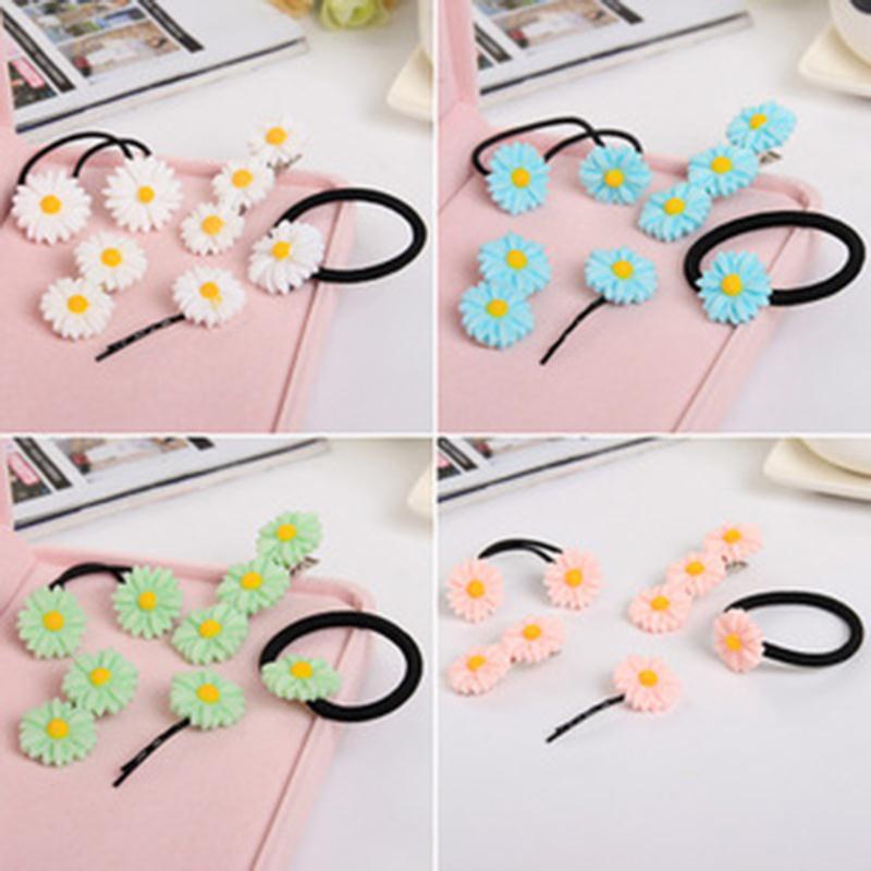*Free Shipping* Vivid Daisy Flower 3 Colors Different Types of Headwear Hair Cips Elastic Band Barrettes for Girls Hair Accessories for Women 32532577832