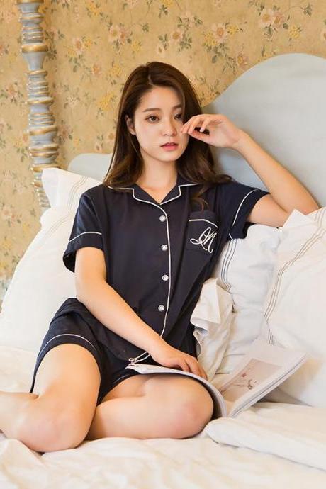 *Free Shipping* sleepwear Factory Outlets Are Cute Casual But You Can Wear Household Clothes Short Sleeved Cotton Shorts And New Summer Pajamas 32823164985
