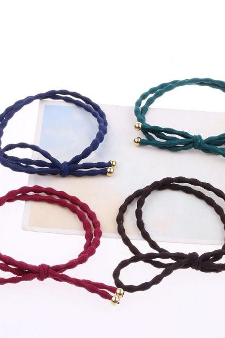 *Free Shipping* Top Fashion Adult Elastic Hair Bands Solid Simple Elegant Elastic Hair Bands Tie Accessories For Women 32636573590