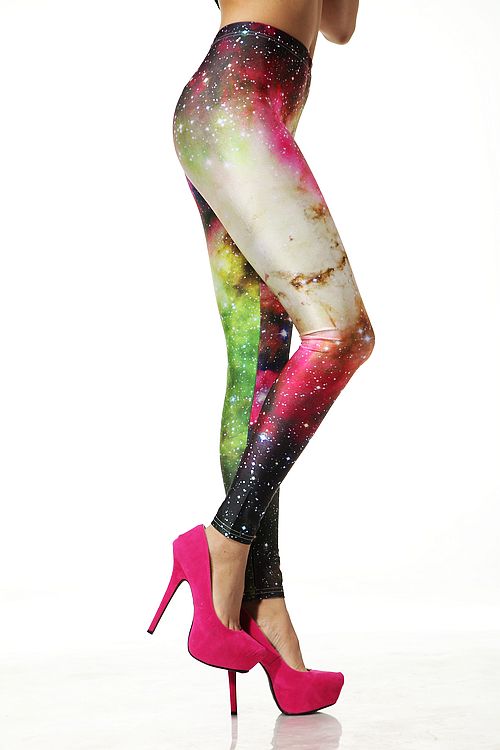 Women Leggings Stretch High Waist Luxurious Galaxy Print Legging Space Tight Pants Fadeless On
