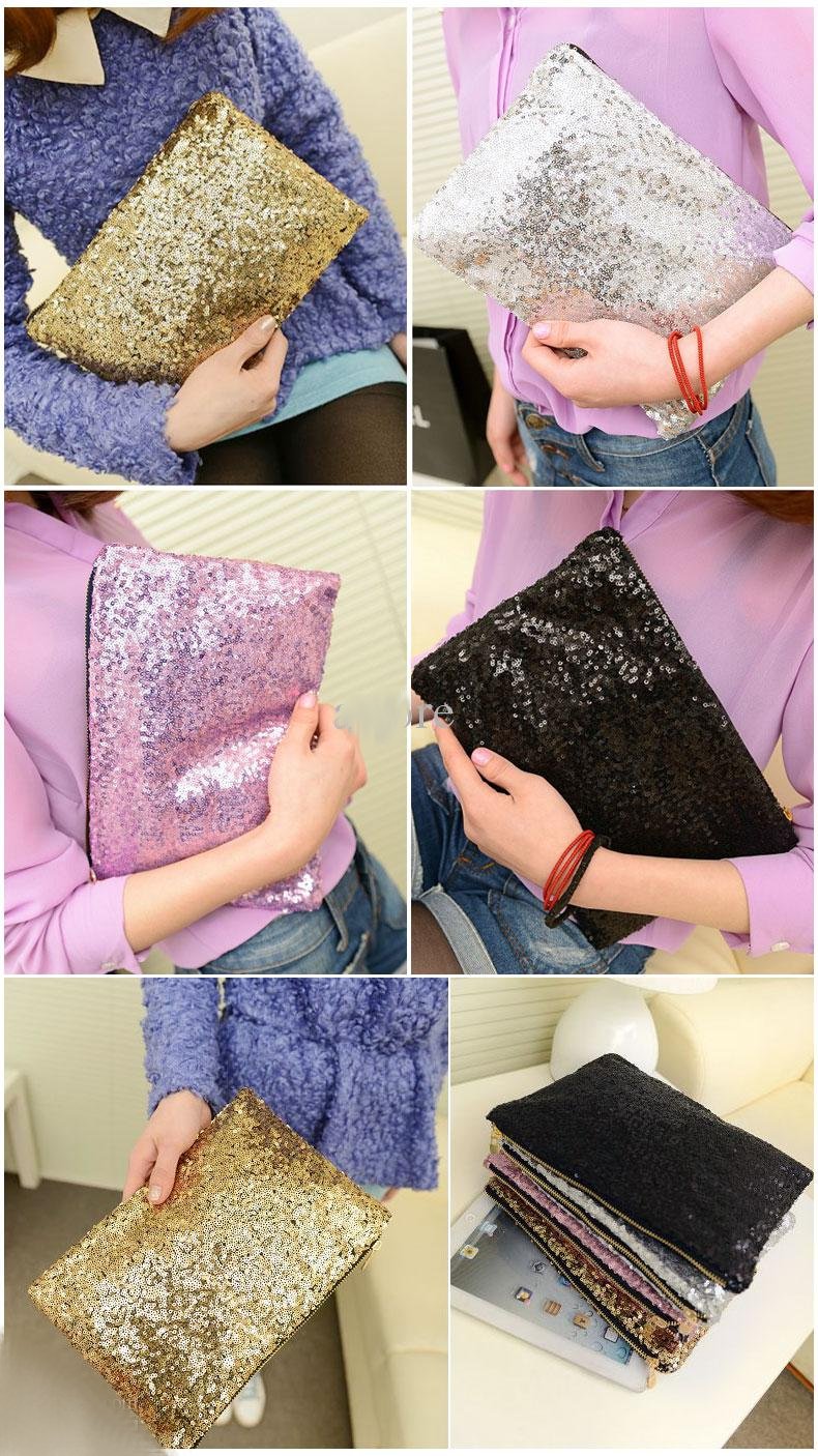 Women's Rhinestone Studded Ring Clutch Bag – Sequin Evening Purse With Shoulder Chain, Mini Party Clutch